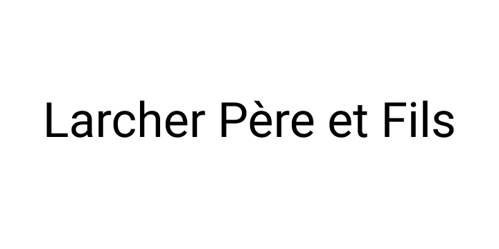 Larcher Père et Fils