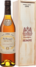 Арманьяк Sempe Vieil Armagnac 1991 (Подарочная упаковка)