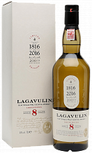 Виски Lagavulin Islay single malt scotch whisky 8 Years Old (Подарочная упаковка)