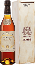 Арманьяк Sempe Vieil Armagnac 1990 (Подарочная упаковка)