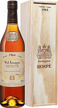 Арманьяк Sempe Vieil Armagnac 1964 (Подарочная упаковка)