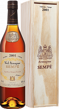Арманьяк Sempe Vieil Armagnac 2001 (Подарочная упаковка)