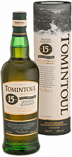 Виски Tomintoul Speyside Glenlivet Peaty Tang Single Malt Scotch Whisky 15 YO (Подарочная упаковка)