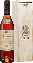 Арманьяк Sempe Vieil Armagnac 1948 (Подарочная упаковка)